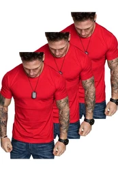 Amaci&Sons T-Shirt 3 LANCASTER Basic Oversize T-Shirt Rot