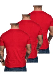 Amaci&Sons T-Shirt 3 LANCASTER Basic Oversize T-Shirt Rot