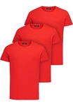 Amaci&Sons T-Shirt 3 LANCASTER Basic Oversize T-Shirt Rot