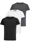Amaci&Sons T-Shirt 3 LANCASTER Basic Oversize T-Shirt Weiß/Dunkelgrau/Grau/Schwarz/Creme/Hellgrau Amaci&Sons T-Shirt 3 LANCASTER Basic Oversize T-Shirt Weiß/Dunkelgrau/Grau/Schwarz/Creme/Hellgrau