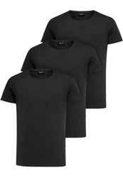 Amaci&Sons T-Shirt 3 LANCASTER Basic Oversize T-Shirt Schwarz/Grau/Dunkelgrau/Dunkelblau
