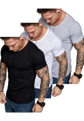 Amaci&Sons T-Shirt 3 LANCASTER Basic Oversize T-Shirt Weiß/Grau/Creme/Hellgrau/Dunkelgrau/Schwarz