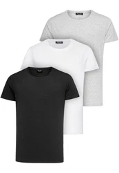 Amaci&Sons T-Shirt 3 LANCASTER Basic Oversize T-Shirt Weiß/Grau/Creme/Hellgrau/Dunkelgrau/Schwarz