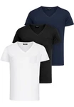 Amaci&Sons T-Shirt PATERSON Herren Basic Oversize T-Shirt Weiß/Dunkelblau/Lila/Creme/Hellblau/Schwarz