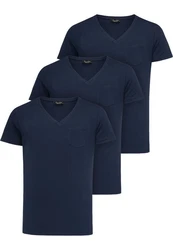 Amaci&Sons T-Shirt PATERSON Herren Basic Oversize T-Shirt Dunkelblau