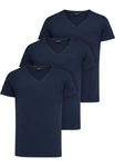 Amaci&Sons T-Shirt PATERSON Herren Basic Oversize T-Shirt Dunkelblau