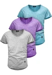 Amaci&Sons T-Shirt SAN FRANCISCO Lila/Grau/Hellblau/Mischfarben/Dunkelblau