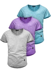 Amaci&Sons T-Shirt SAN FRANCISCO Lila/Grau/Hellblau/Mischfarben/Dunkelblau
