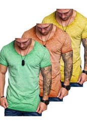 Amaci&Sons T-Shirt SAN FRANCISCO Grün/Mischfarben/Lila/Gelb/Neonfarben