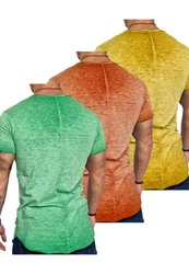 Amaci&Sons T-Shirt SAN FRANCISCO Grün/Mischfarben/Lila/Gelb/Neonfarben