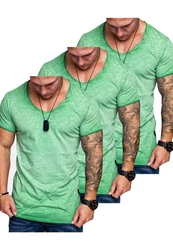 Amaci&Sons T-Shirt SAN FRANCISCO Dunkelgrün/Grün/Türkis/Hellgrün/Neonfarben