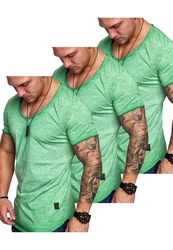 Amaci&Sons T-Shirt SAN FRANCISCO Dunkelgrün/Grün/Türkis/Hellgrün/Neonfarben