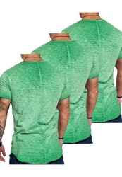 Amaci&Sons T-Shirt SAN FRANCISCO Dunkelgrün/Grün/Türkis/Hellgrün/Neonfarben