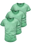 Amaci&Sons T-Shirt SAN FRANCISCO Dunkelgrün/Grün/Türkis/Hellgrün/Neonfarben