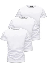 T-Shirt 3. LAKEWOOD 3er-Pack T-Shirts (3er-Pack) Herren Basic Oversize T-Shirt mit Rundhalsausschnitt