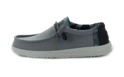 Hey Dude Wally H2O Slipper Grau/Dunkelblau/Blau/Dunkelgrau/Hellgrau