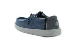 Hey Dude Wally H2O Slipper Hellblau/Blau/Dunkelblau/Grau