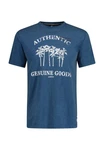 LERROS T-Shirt mit Frontprint Dunkelblau/Blau