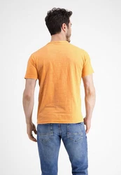 LERROS T-Shirt mit Frontprint Orange/Gelb