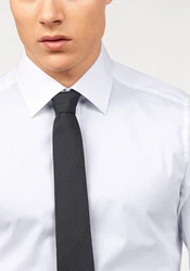 Bruno Banani Langarmhemd Slim-fit Weiß/Grau/Creme/Dunkelgrau