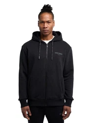 CARLO COLUCCI Hoodie De Simoi Schwarz/Hellblau/Weiß