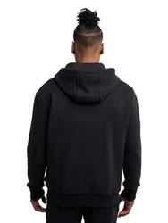 CARLO COLUCCI Hoodie De Simoi Schwarz/Hellblau/Weiß