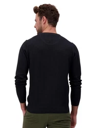 FYNCH-HATTON Pullover Rundhals Casual Fit Dunkelblau/Schwarz/Dunkelgrau