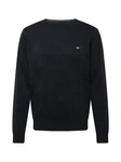 FYNCH-HATTON Pullover Rundhals Casual Fit Dunkelblau/Schwarz/Dunkelgrau