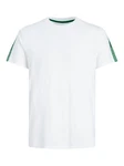 Jack & Jones Kurzarmshirt JCOSPIRIT TAPE TEE SS CREW NECK Weiß/Creme/Grün