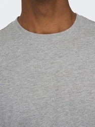ONLY & SONS T-Shirt ONSFred (1-tlg) Grau/Hellgrau/Dunkelgrau