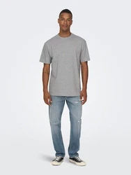 ONLY & SONS T-Shirt ONSFred (1-tlg) Grau/Hellgrau/Dunkelgrau
