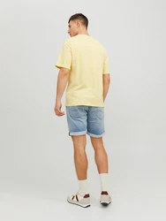 Jack & Jones Kurzarmshirt JORSPLASH PHOTO TEE SS CREW NECK Gelb