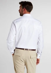 Eterna Langarmhemd Weiß/Creme