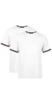 COMEOR T-Shirt Herren Kurzarm Rundhals Basic Weiß/Dunkelblau/Rot/Bordeaux/Creme
