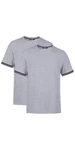 COMEOR T-Shirt Herren Kurzarm Rundhals Basic Hellgrau/Grau
