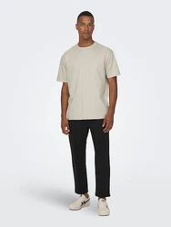 ONLY & SONS T-Shirt ONSFred (1-tlg) hellgrau