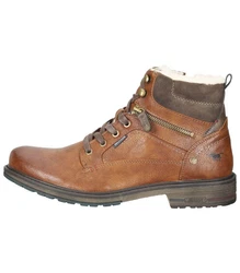 MUSTANG Schnürstiefelette Schnürboots Braun/Beige/Dunkelbraun/Rot