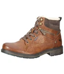 MUSTANG Schnürstiefelette Schnürboots Braun/Beige/Dunkelbraun/Rot