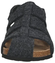 Shepherd Hausschuhe Schwarz/Dunkelgrau/Creme/Blau