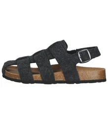 Shepherd Hausschuhe Schwarz/Dunkelgrau/Creme/Blau