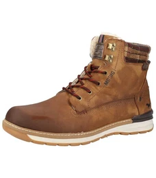 Stiefelette Lederimitat Schnrstiefelette