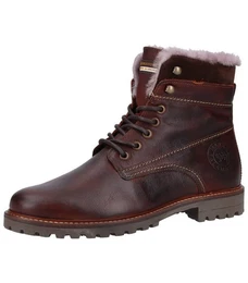 Stiefelette Leder Schnrstiefelette