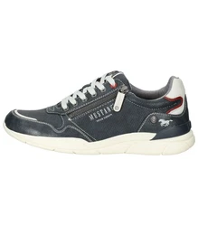 MUSTANG Halbschuhe Schnuerhalbschuh Sneaker Blau/Grau/Hellblau/Schwarz