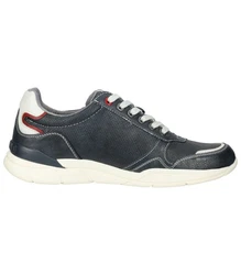 MUSTANG Halbschuhe Schnuerhalbschuh Sneaker Blau/Grau/Hellblau/Schwarz