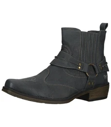 Stiefelette Lederimitat Cowboy Stiefelette