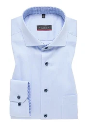 Blusenshirt Hemd 8206 X14V, mittelblau