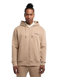CARLO COLUCCI Hoodie De Simoi Beige/Khaki