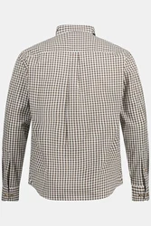 JP1880 Businesshemd Karohemd Trachten Langarm Buttondown-Kragen Braun/Beige/Khaki/Gelb