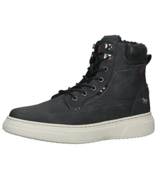 Stiefelette Lederimitat Schnrstiefelette