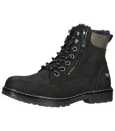 Stiefelette Lederimitat/Textil Schnrstiefelette